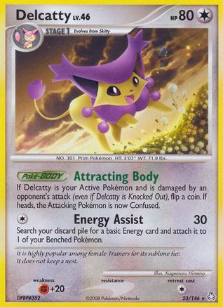 Delcatty 023 - Reverse Holofoil Legends Awakened - Rare