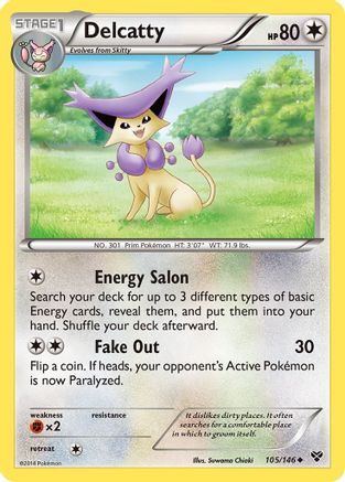 Delcatty 105 XY Base Set - Uncommon