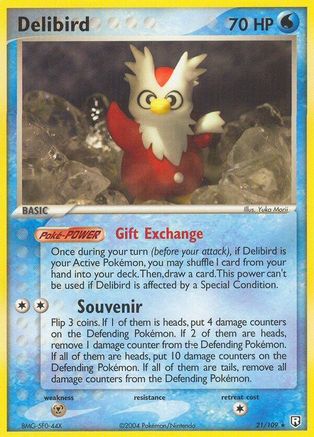 Delibird 021 - Reverse Holofoil Team Rocket Returns - Rare