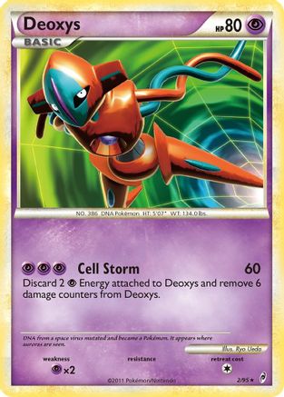 Deoxys 002 - Holofoil Call of Legends - Holo Rare