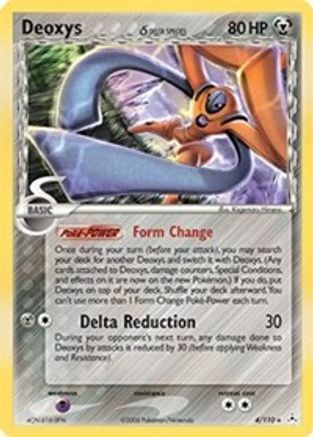 Deoxys (Delta Species - Defense Forme) 004 - Reverse Holofoil Holon Phantoms - Holo Rare