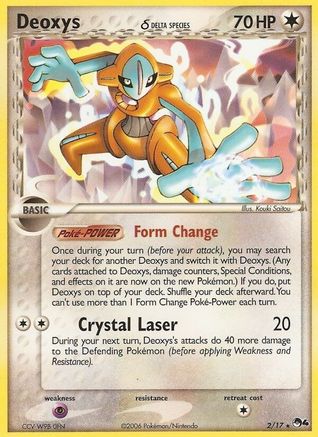 Deoxys (Delta Species) 002/017 - Holofoil POP Series 4 - Rare