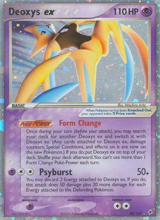 Deoxys ex (Attack Forme) 098 - Holofoil Deoxys - Ultra Rare