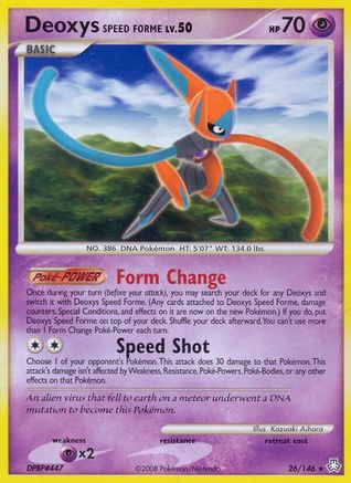 Deoxys Speed Forme 026 - Reverse Holofoil Legends Awakened - Rare