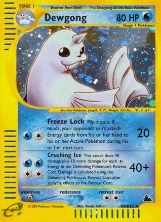 Dewgong (H6) 0H6 - Holofoil Skyridge - Holo Rare