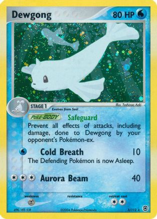 Dewgong 003 - Reverse Holofoil FireRed & LeafGreen - Holo Rare