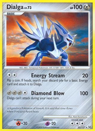 Dialga (23) 023 - Reverse Holofoil Platinum - Rare