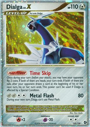 Dialga LV.X 105 - Holofoil Great Encounters - Ultra Rare