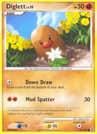 Diglett 085/132 - Reverse Holofoil Secret Wonders - Common