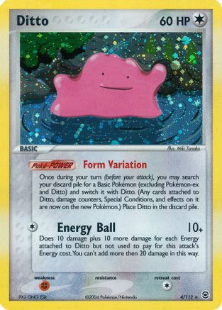 Ditto 004 - Holofoil FireRed & LeafGreen - Holo Rare