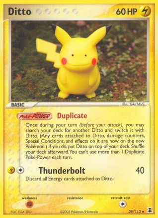 Ditto 039/113 - Reverse Holofoil Delta Species - Uncommon