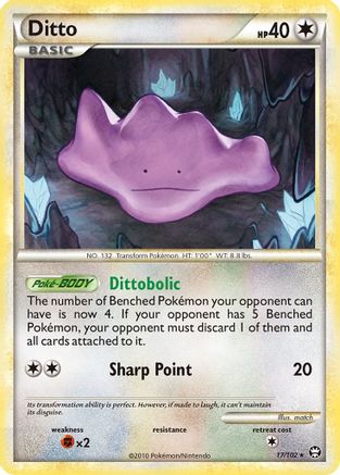 Ditto 017 - Reverse Holofoil Triumphant - Rare
