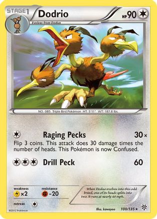Dodrio 100 Plasma Storm - Rare