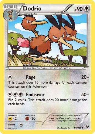 Dodrio 099 XY Base Set - Uncommon
