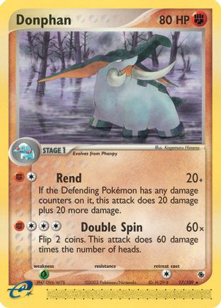 Donphan 017/109 Ruby and Sapphire - Rare