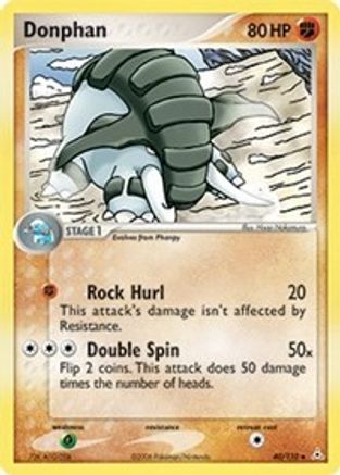 Donphan 040 - Reverse Holofoil Holon Phantoms - Uncommon