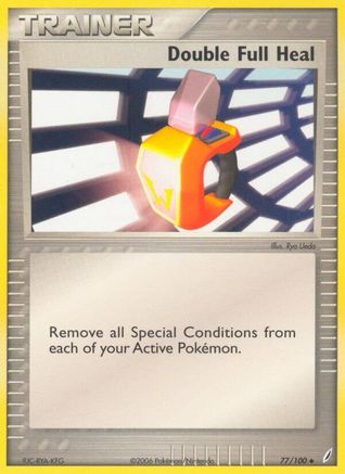 Double Full Heal 077/100 - Reverse Holofoil Crystal Guardians - Uncommon
