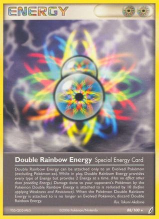 Double Rainbow Energy 088/100 - Reverse Holofoil Crystal Guardians - Rare