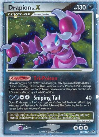 Drapion LV.X 123 - Holofoil Platinum - Ultra Rare