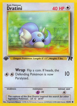 Dratini 053/82 - 1st Edition Team Rocket - Common
