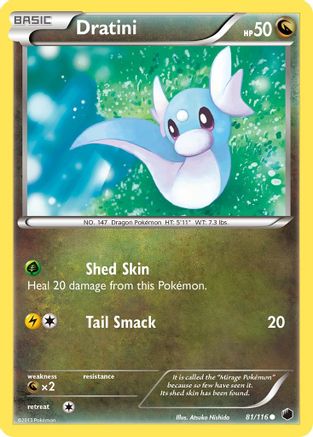 Dratini 081/116 - Reverse Holofoil Plasma Freeze - Common