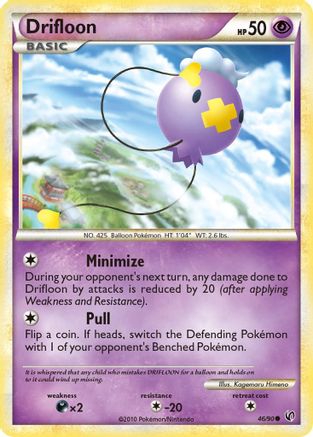 Drifloon 046 - Reverse Holofoil Undaunted - Common