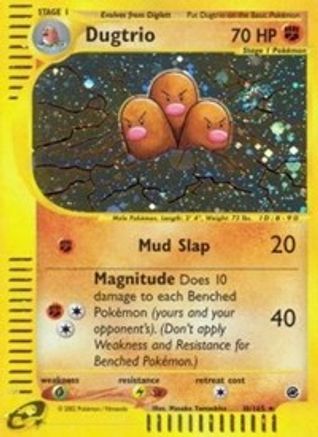 Dugtrio (10) 010 - Holofoil Expedition - Holo Rare