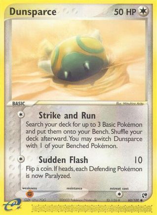 Dunsparce 060/100 - Reverse Holofoil Sandstorm - Common