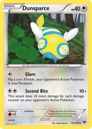Dunsparce 101 XY Base Set - Uncommon