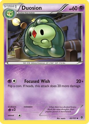 Duosion 043 - Reverse Holofoil Plasma Blast - Uncommon