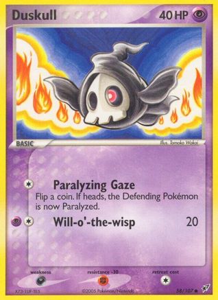 Duskull 058 - Reverse Holofoil Deoxys - Common