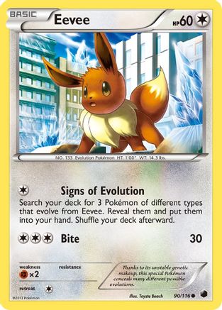 Eevee (90) 090/116 Plasma Freeze - Common