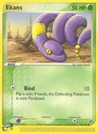Ekans 064/100 - Reverse Holofoil Sandstorm - Common