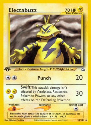 Electabuzz 033/111 - 1st Edition Neo Genesis - Uncommon