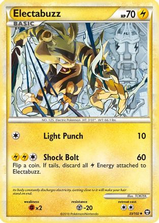 Electabuzz 033/102 - Reverse Holofoil Triumphant - Uncommon