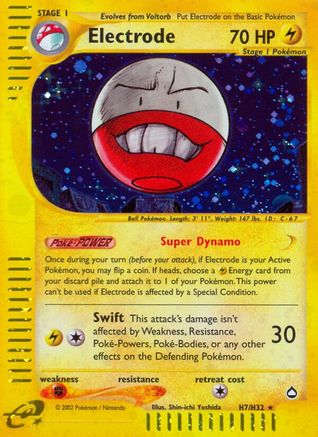 Electrode (H7) 0H7 - Holofoil Aquapolis - Holo Rare