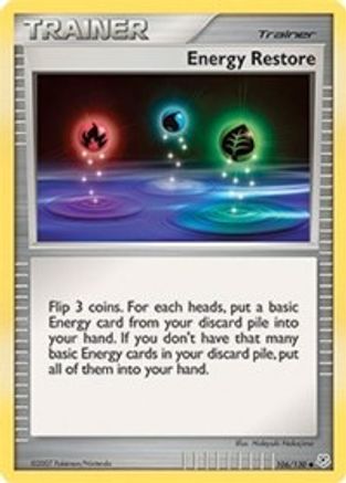 Energy Restore 106 - Reverse Holofoil Diamond and Pearl - Uncommon