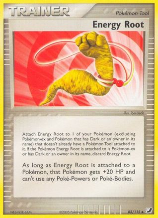 Energy Root 083 - Reverse Holofoil Unseen Forces - Uncommon