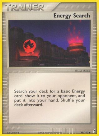 Energy Search 086/100 - Reverse Holofoil Crystal Guardians - Common