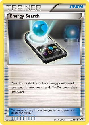 Energy Search 093/114 - Reverse Holofoil Black and White - Common