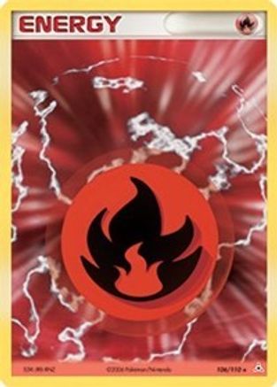 Fire Energy 106/110 - Holofoil Holon Phantoms - Holo Rare