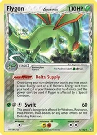 Flygon (Delta Species) 007/110 - Holofoil Holon Phantoms - Holo Rare