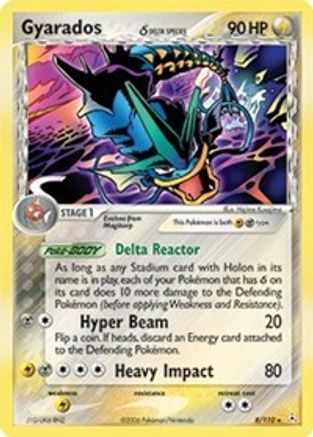 Gyarados (Delta Species) 008 - Holofoil Holon Phantoms - Holo Rare