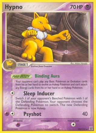 Hypno 023 - Reverse Holofoil Delta Species - Rare