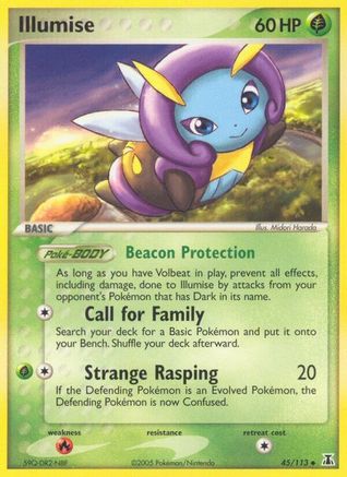Illumise 045 - Reverse Holofoil Delta Species - Uncommon