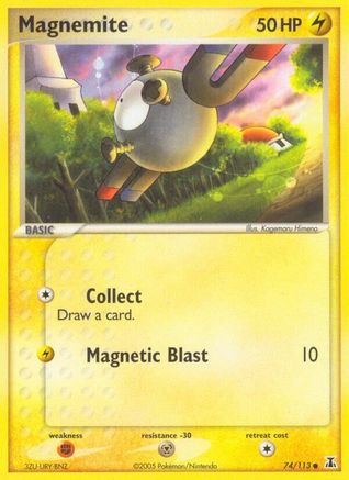 Magnemite 074/113 - Reverse Holofoil Delta Species - Common
