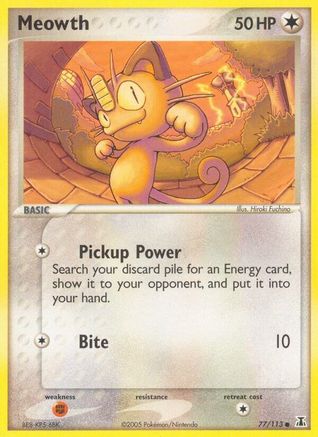 Meowth 077/113 Delta Species - Common
