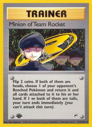 Minion of Team Rocket 113/132 - 1st Edition Gym Heroes - Uncommon