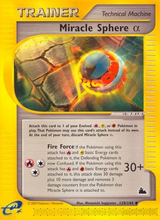 Miracle Sphere Alpha 129 Skyridge - Uncommon