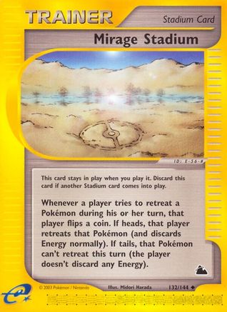Mirage Stadium 132 - Reverse Holofoil Skyridge - Uncommon
